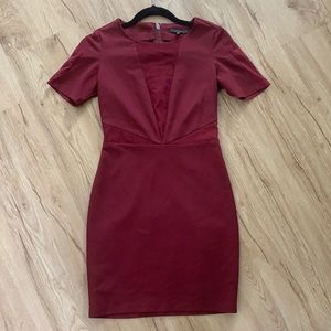 Luca Couture maroon / red dress
